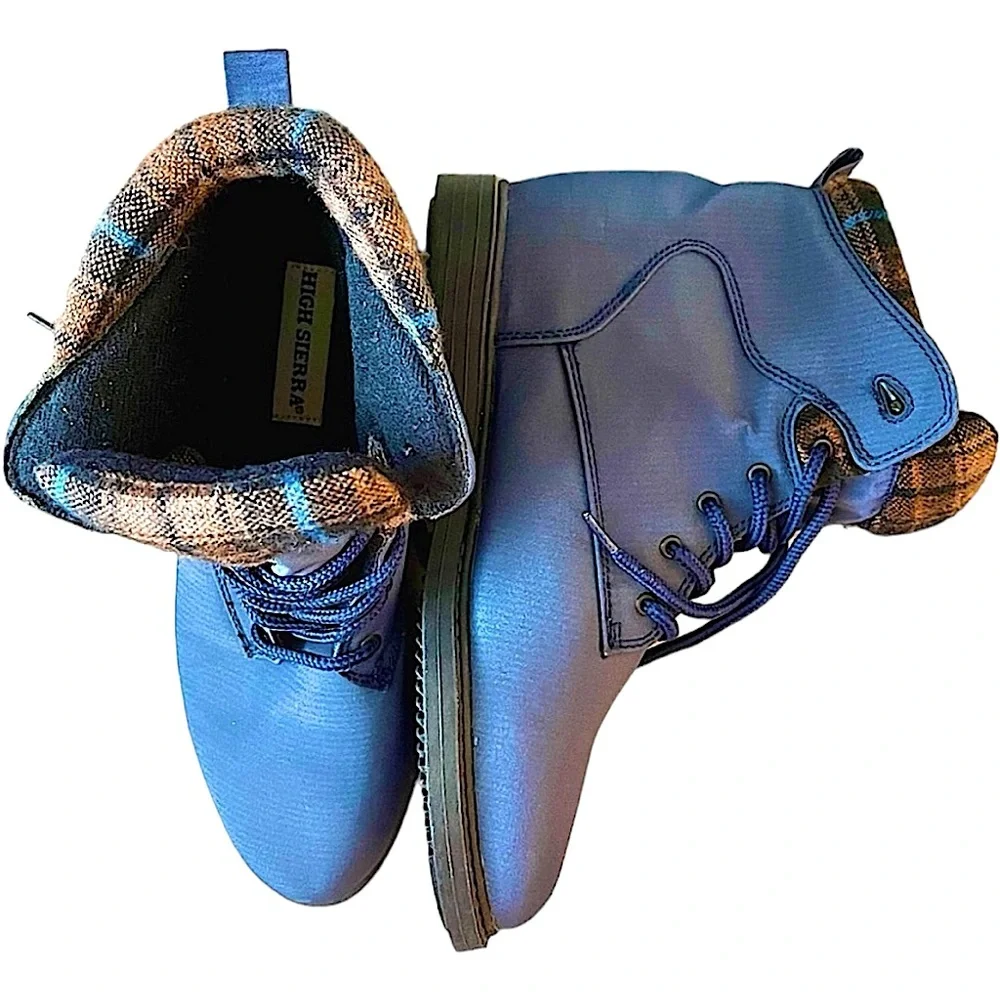 High Sierra Blue Men's Boots - Picture 2 of 12